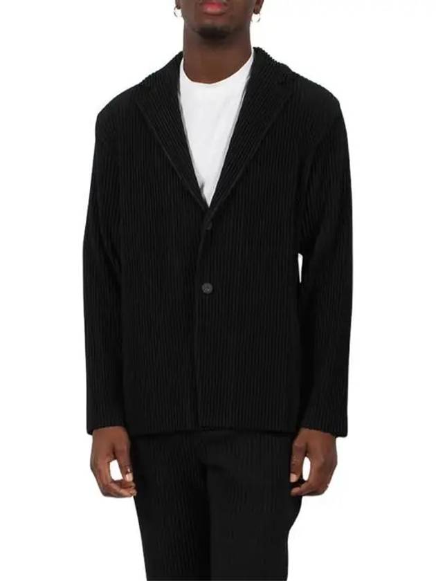 Single-Breasted Blazer Jacket Black - ISSEY MIYAKE - BALAAN 3