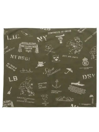 24 Printed Bandana B Olive NY 24S1H036 OR475 BD010D - ENGINEERED GARMENTS - BALAAN 1