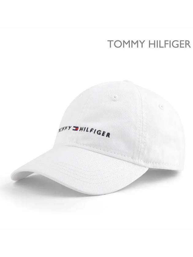 Logo Classic Ball Cap White - TOMMY HILFIGER - BALAAN 2