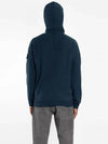 11Th Anniversary Wappen Front Zipper Hoodie Blue - STONE ISLAND - BALAAN 4