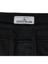 Cotton Fleece Cargo Truck Pants Black - STONE ISLAND - BALAAN 5