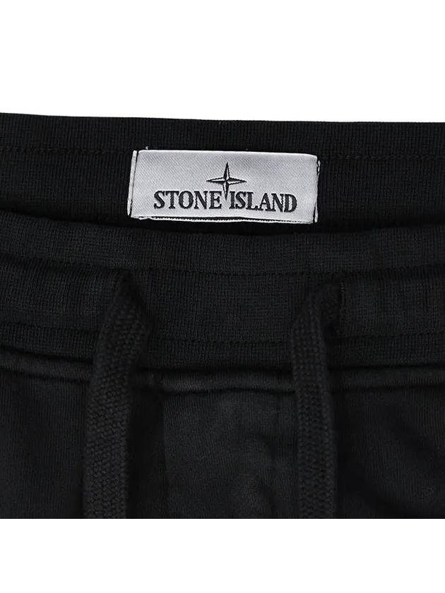 Cotton Fleece Cargo Truck Pants Black - STONE ISLAND - BALAAN 5