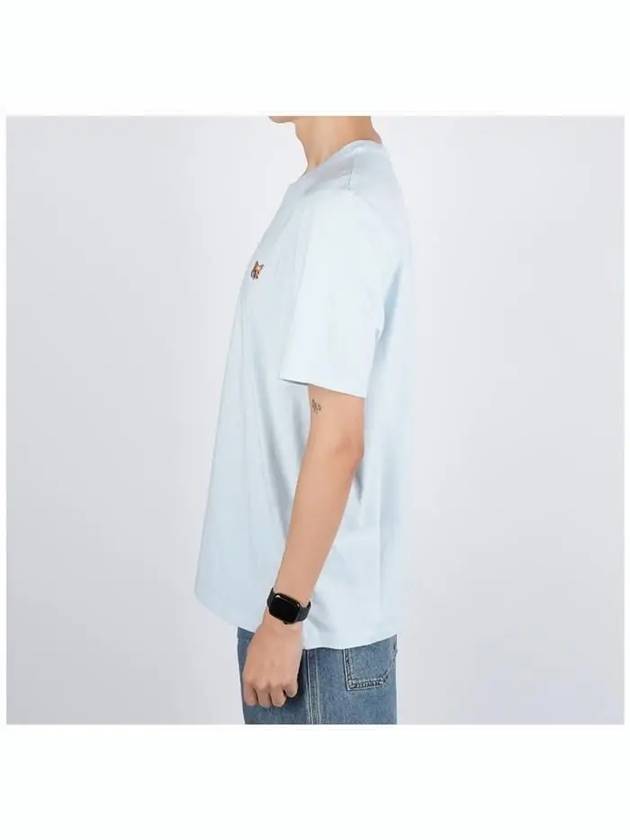 Fox Head Patch Classic Short Sleeve T-Shirt Clear Blue - MAISON KITSUNE - BALAAN 4