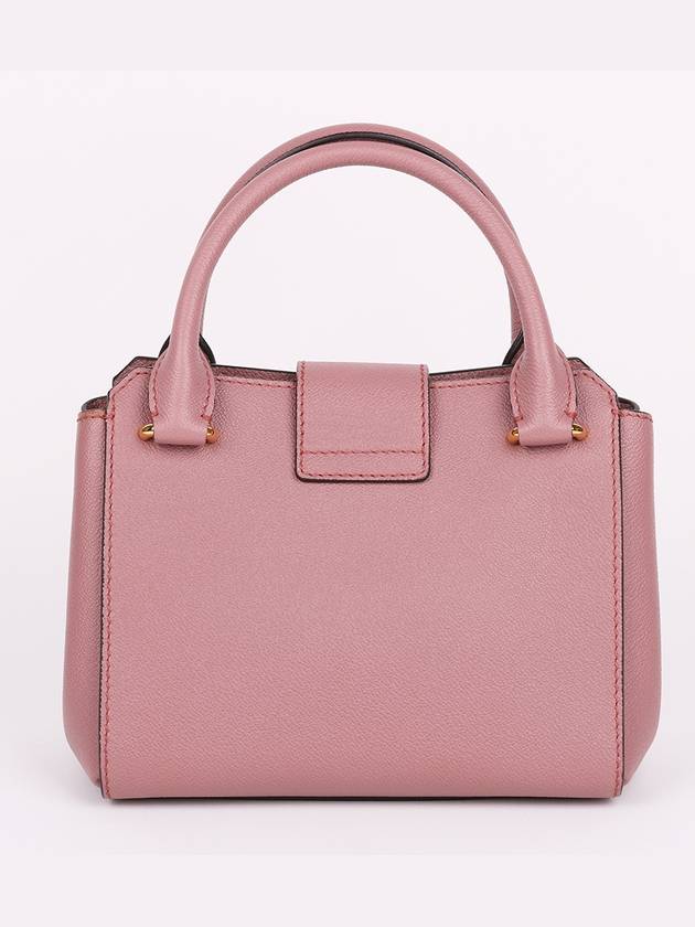 Grainy pink two strap shoulder bag - BURBERRY - BALAAN 3