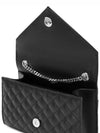 Quilted Envelope Small Shoulder Bag Black - SAINT LAURENT - BALAAN 6