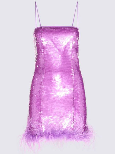 Giuseppe Di Morabito Purple Paillettes And Plumetis Mini Dress - GIUSEPPE DI MORABITO - BALAAN 1