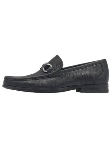 Ferragamo Gancini Ornament Loafers Black Shoes - SALVATORE FERRAGAMO - BALAAN 1