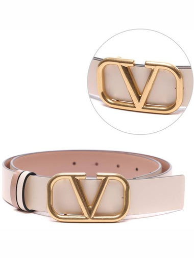 Women's V Logo Signature Doublesided Belt 4W2T0T15 ZFR C34 24S - VALENTINO - BALAAN 1