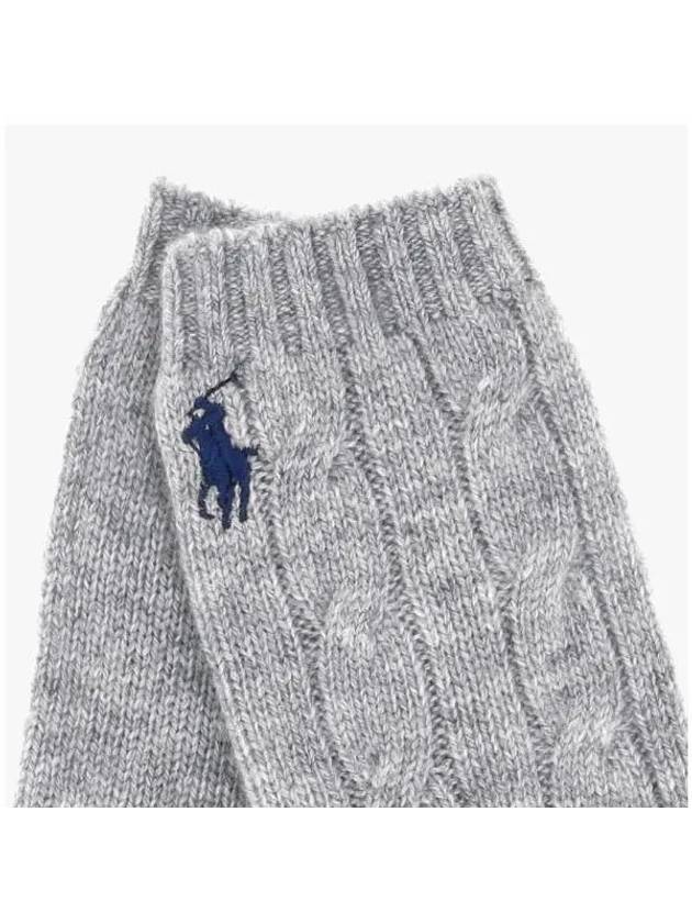 WC0638 057 Pony Cable Knit Gloves - POLO RALPH LAUREN - BALAAN 4