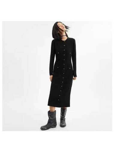 Knit Cardigan Dress CX666 BLK - COACH - BALAAN 1