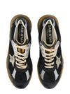 Dad-Star Mesh Nappa Leather Low Top Sneakers Black Ice Grey - GOLDEN GOOSE - BALAAN 5