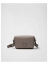 Saffiano Leather Shoulder Bag Clay Grey - PRADA - BALAAN 2