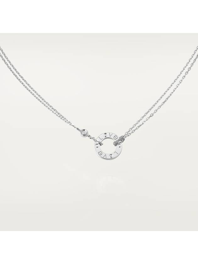 Love Diamonds White Gold Necklace Silver - CARTIER - BALAAN 2