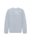 Logo Print Cotton Long Sleeve T-Shirt White - GANNI - BALAAN 2