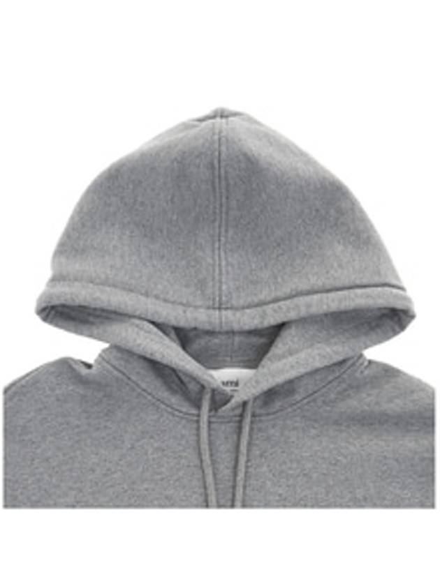 Heart Small Logo Hoodie Grey - AMI - BALAAN 9