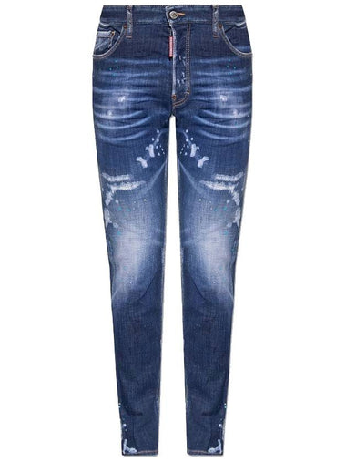 Cool Guy Denim Straight Jeans Blue - DSQUARED2 - BALAAN 1