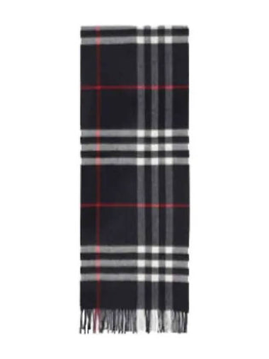 Giant Check Cashmere Muffler Navy - BURBERRY - BALAAN 1