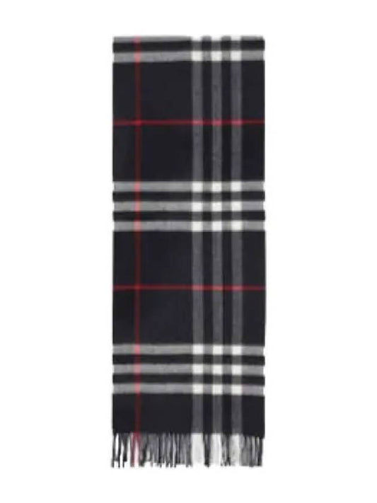 Giant check cashmere muffler navy scarf - BURBERRY - BALAAN 1