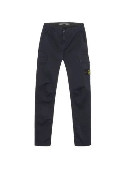 Men's Wappen Patch Cargo Straight Pants Navy - STONE ISLAND - BALAAN 2