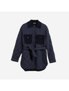 Paprica Quilted Poly Padding Navy - MAX MARA - BALAAN 1