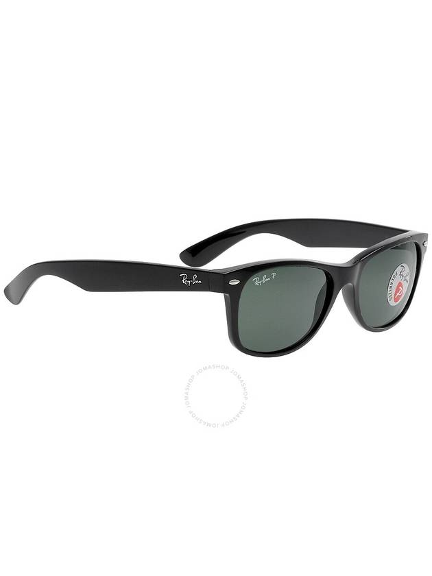 Ray Ban New Wayfarer Classic Polarized Green Unisex Sunglasses RB2132 901/58 55 - RAY-BAN - BALAAN 3