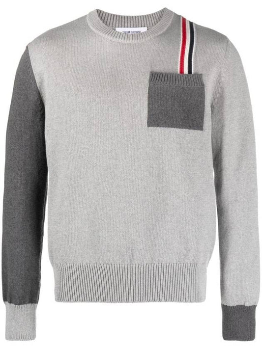 Funmix RWB Striped Intarsia Sweater MKA502FY3017 - THOM BROWNE - BALAAN 1