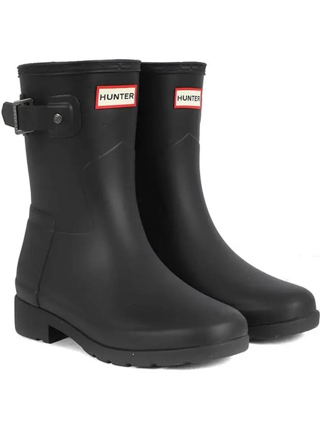 Refined Short Wellington Rain Boots Black - HUNTER - BALAAN 3