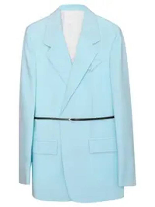triangle belt blazer jacket light blue - BOTTEGA VENETA - BALAAN 2