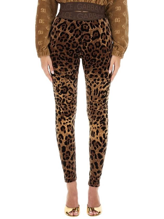 Leopard Leggings FTCQKTFJ7D5 S8350 JACQUARD B0170470767 - DOLCE&GABBANA - BALAAN 2