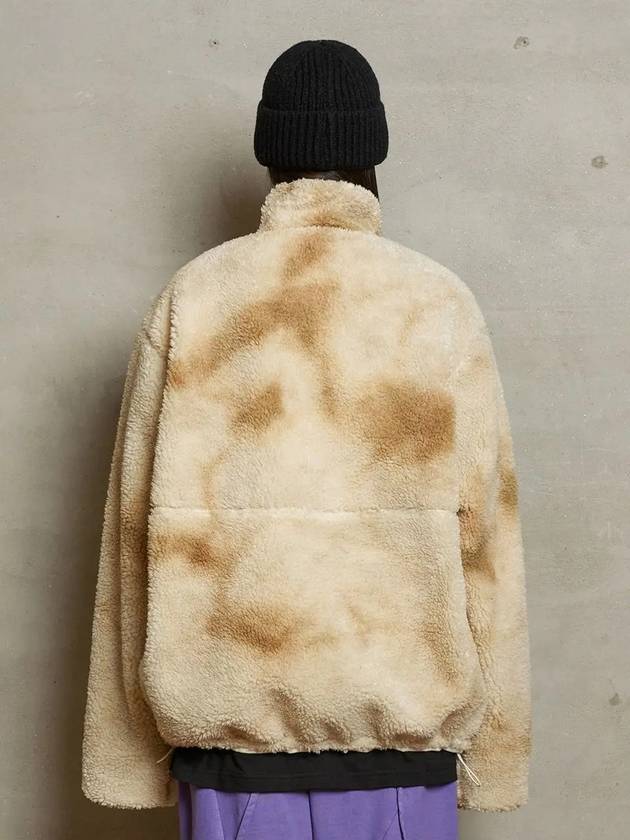 Reversible Fleece Jacket Ivory - UNALLOYED - BALAAN 4