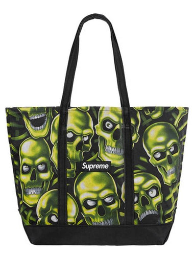 Skull Pile Denim Tote Bag - SUPREME - BALAAN 1