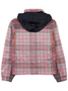 Check Hooded Jacket Pink - DIOR - BALAAN 3