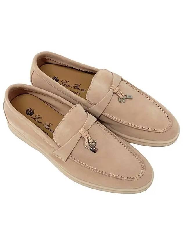 Summer Charms Walk Suede Loafers Pink - LORO PIANA - BALAAN 2