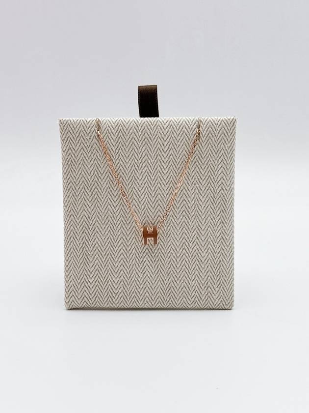 Pop H Mini Necklace New Gold - HERMES - BALAAN 4