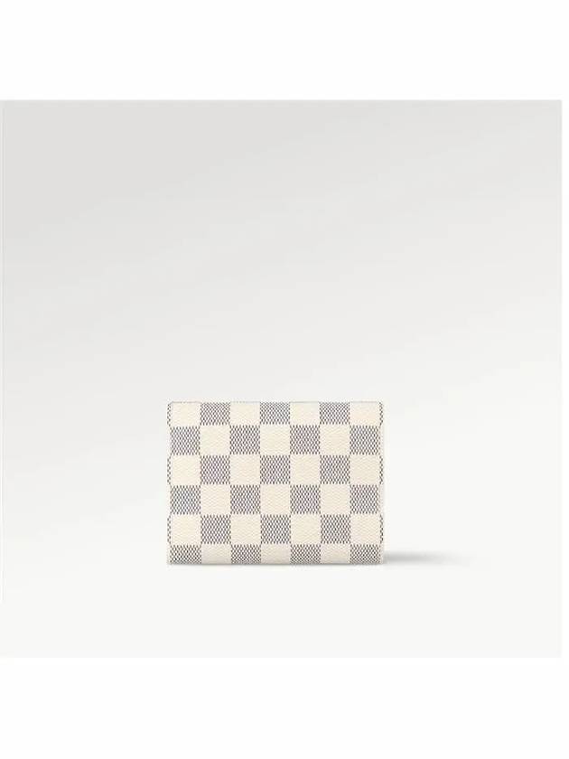 Victorine Damier Azur Canvas Half Wallet Beige Pink - LOUIS VUITTON - BALAAN 7