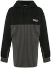 Wave Logo Knit Hoodie Black - BALENCIAGA - BALAAN 1