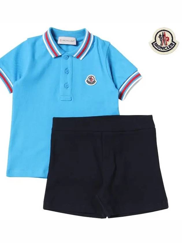 baby polo t shirt shorts top and bottom set 8M00028 8496F 72C - MONCLER - BALAAN 4