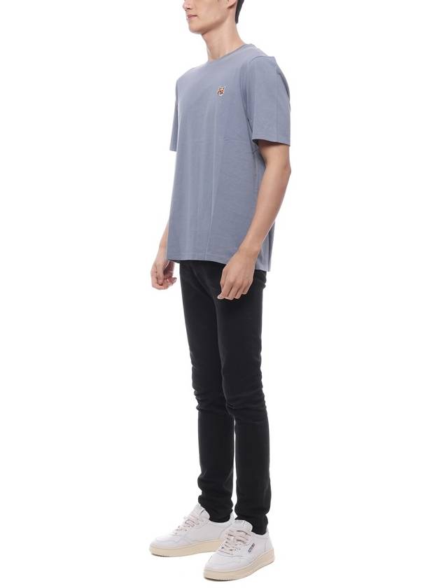 Fox Head Patch Classic Short Sleeve T-Shirt Clear Blue - MAISON KITSUNE - BALAAN 5