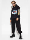 Back To The Future Print Hoodie Black - VETEMENTS - BALAAN 11