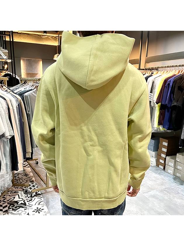 Label Hoodie Pale Green - ACNE STUDIOS - BALAAN 6