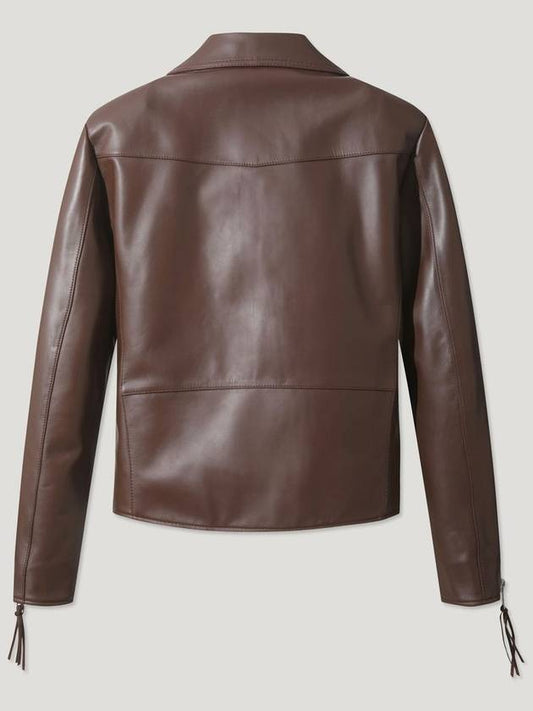 BRICK PREMIUM LEATHER BIKER JACKET - IRO - BALAAN 2