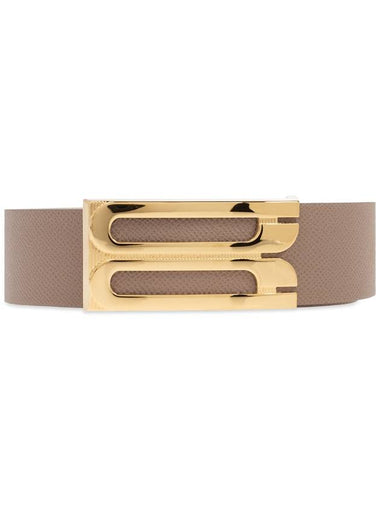 Victoria Beckham Leather Belt, Women's, Beige - VICTORIA BECKHAM - BALAAN 1