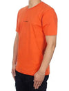 Logo Print Cotton Short Sleeve T-Shirt Orange - CP COMPANY - BALAAN 3