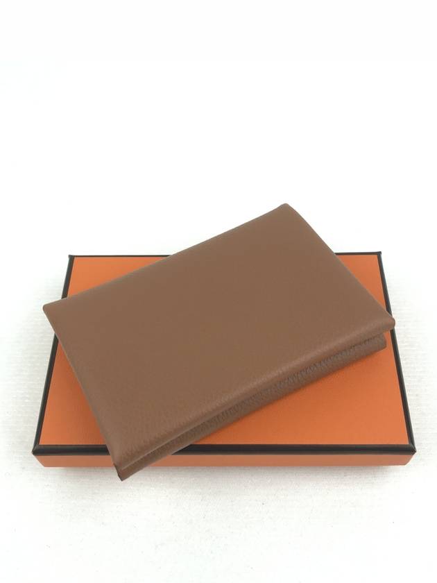 Calvi Duo Card Wallet Brown - HERMES - BALAAN 2