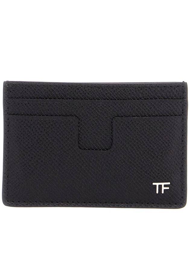 TF Logo Card Wallet Black - TOM FORD - BALAAN 2