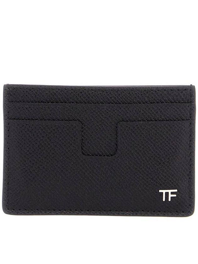 TF Logo Card Wallet Black - TOM FORD - BALAAN 2