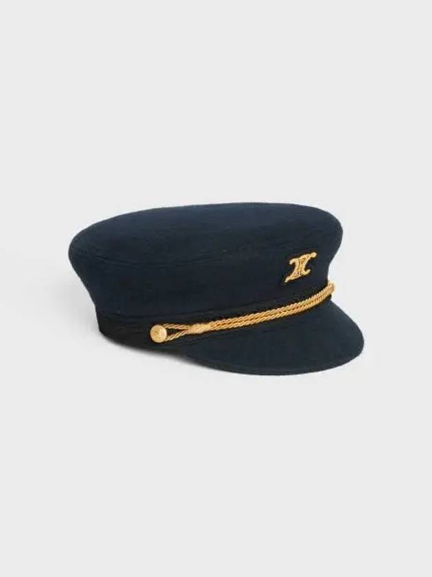 Triomphe Sailor Wool Cloth Cap Dark Navy - CELINE - BALAAN 2