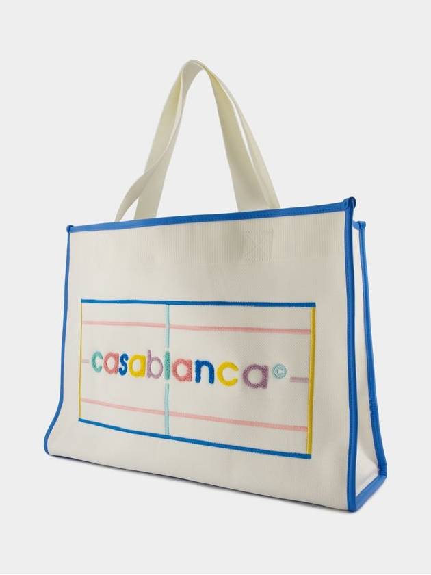 Knit Shopper Bag - Casablanca - Synthetic - Yellow - CASABLANCA - BALAAN 2