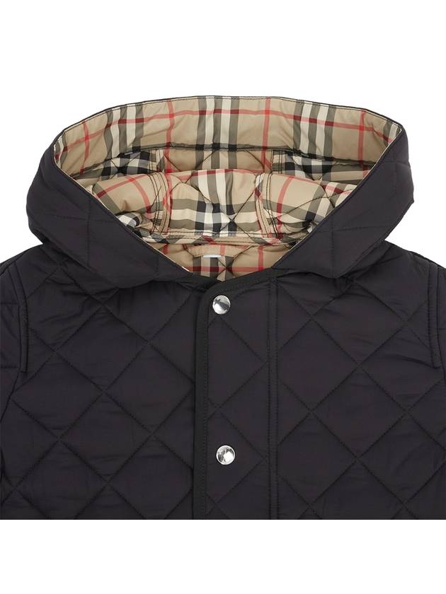 Kids Diamond Quilted Padding Black - BURBERRY - BALAAN 5