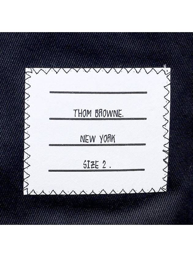 Unconstructed Chino Cotton Twill Shorts Navy - THOM BROWNE - BALAAN 7